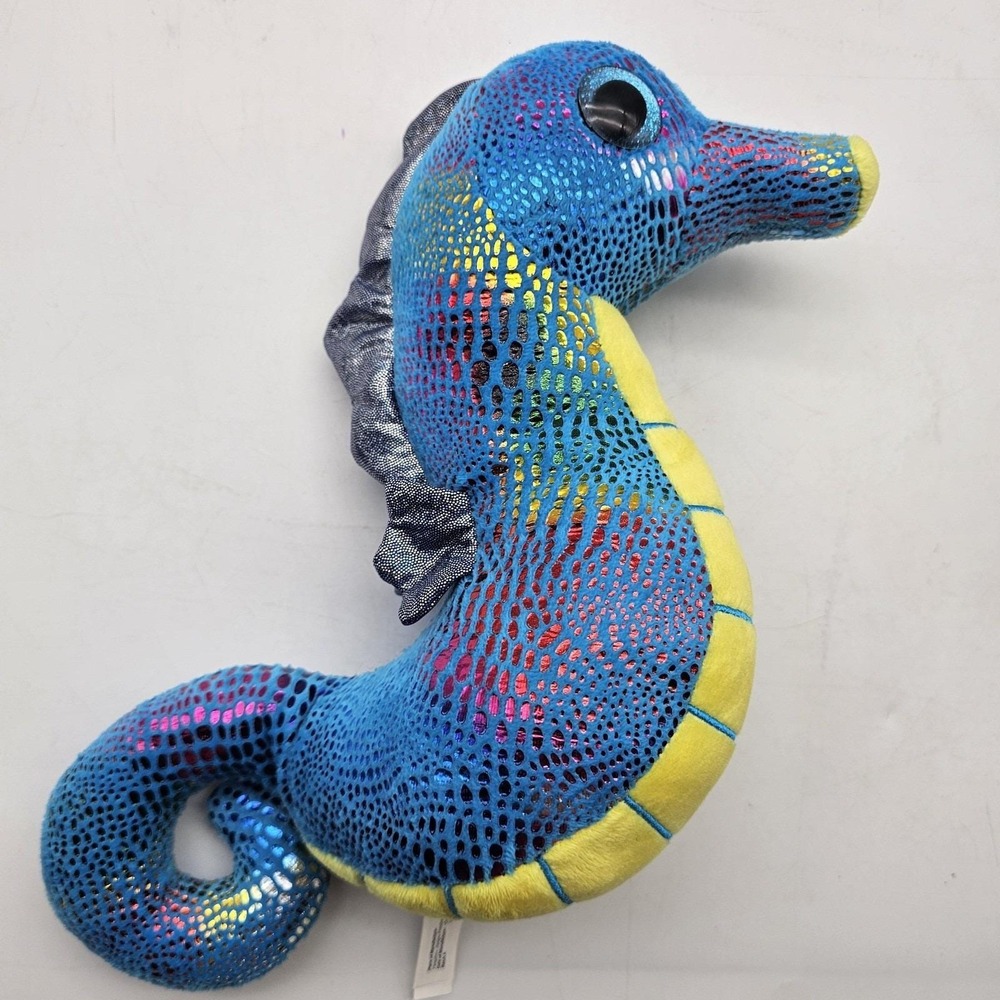 Toy Factory Scent Sations Seahorse Plush Stuffed‎ Animal Toy Small Blue Scented